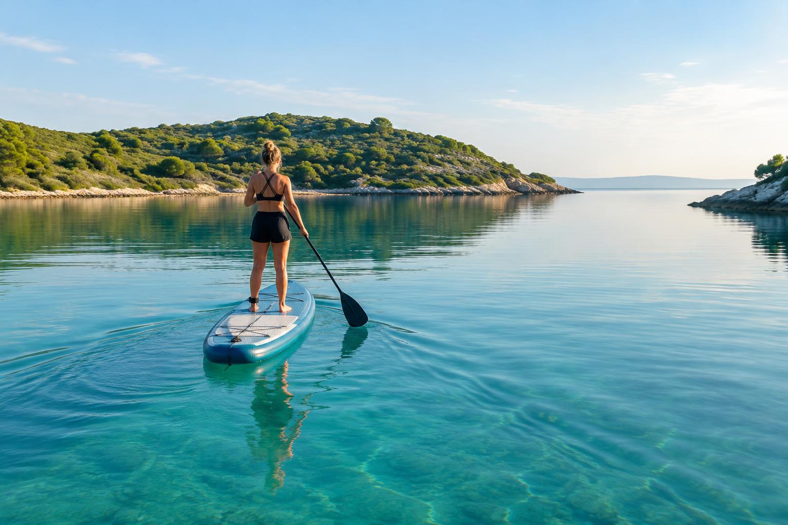 A quiet paddle before breakfast